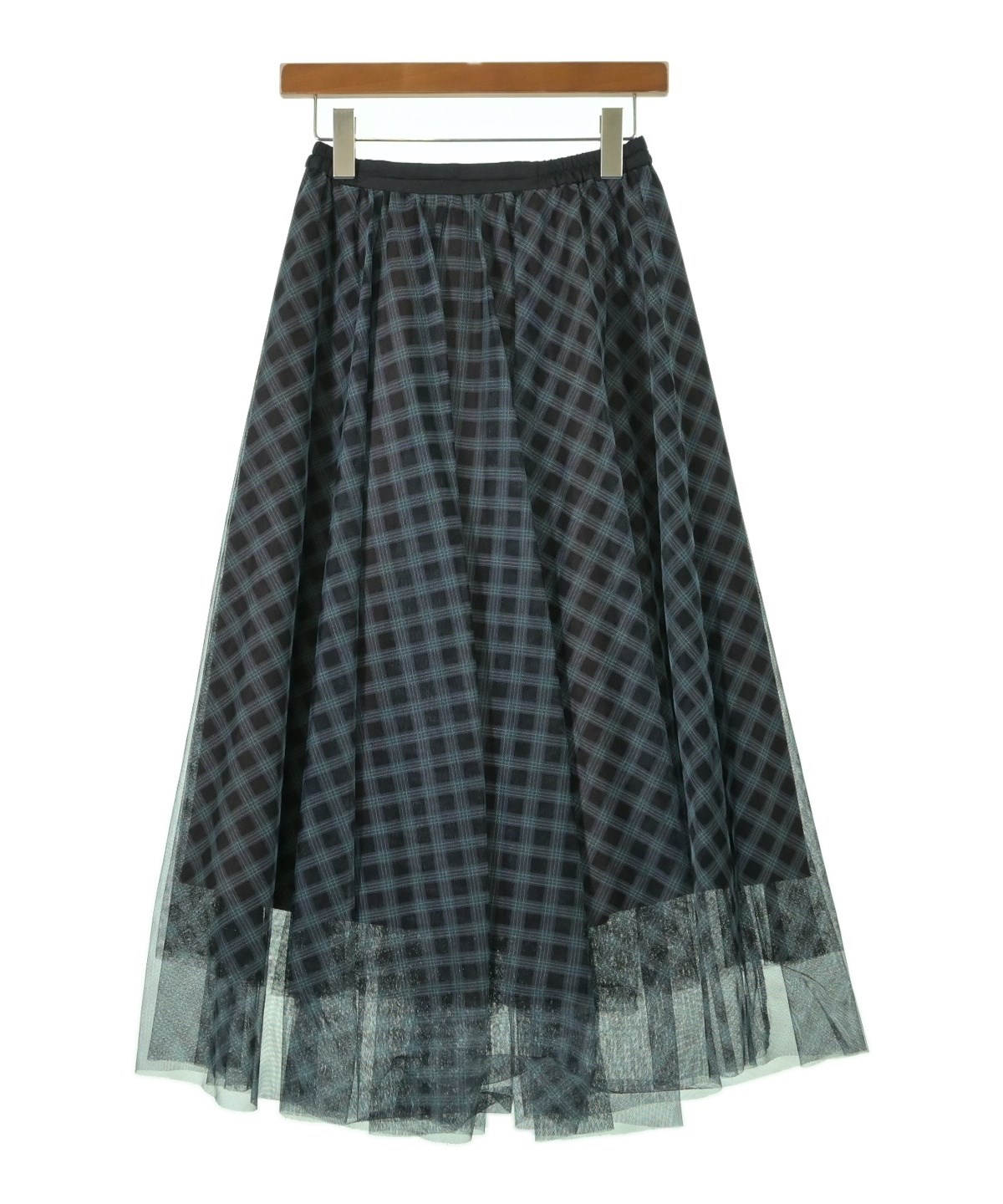新品タグ付き ロートレアモン タイトスカート 38 ミディアム丈 ネイビー系 Droite Lautreamont（ドロワットロートレアモン）ロング・マキシ
