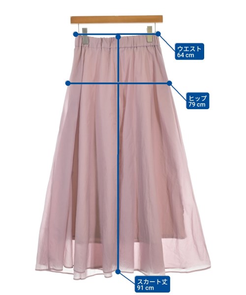 Droite Lautreamont（ドロワットロートレアモン）ロング・マキシ丈スカート ピンク サイズ:S レディース/2200670558049