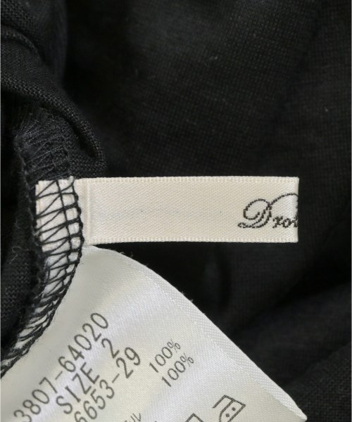 Droite Lautreamont（ドロワットロートレアモン）Tシャツ・カットソー 黒 サイズ:2(M位) レディース/2200662804055