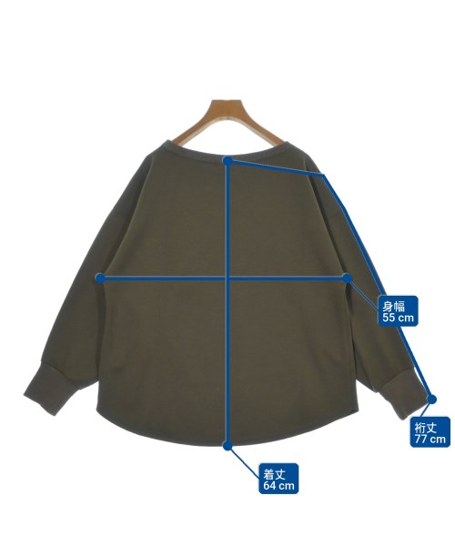 Droite Lautreamont（ドロワットロートレアモン）Tシャツ・カットソー 茶 サイズ:2(M位) レディース/2200722159330