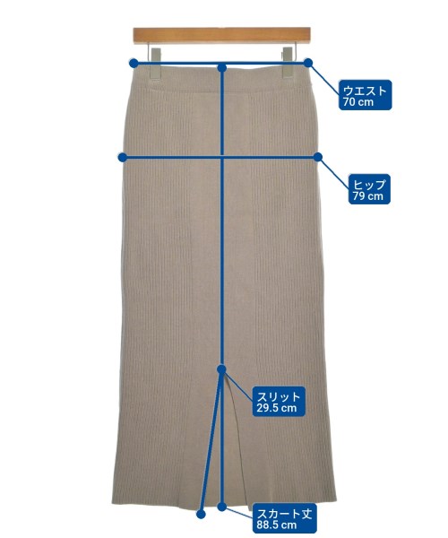 BARNYARDSTORM（バーンヤードストーム）ロング・マキシ丈スカート グレー サイズ:1(M位) レディース/2200657263133