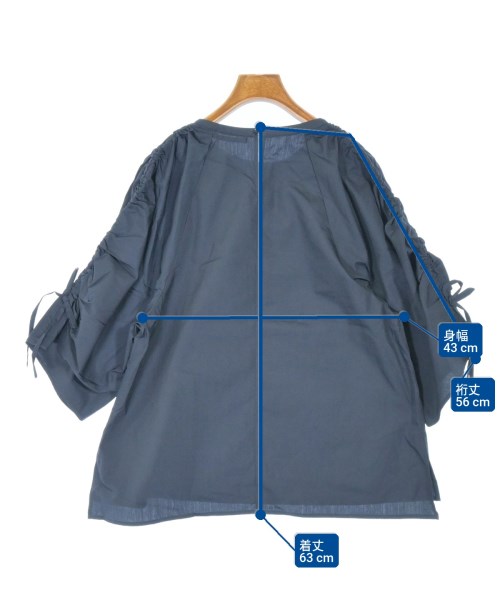 BARNYARDSTORM（バーンヤードストーム）ブラウス 紺 サイズ:0(S位) レディース/2200649047079