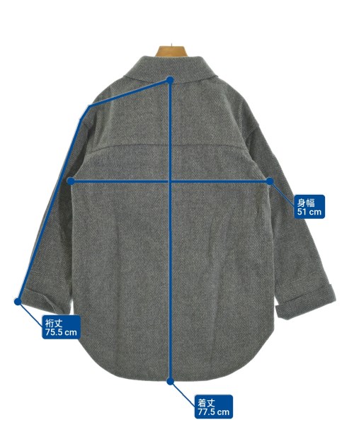 BARNYARDSTORM（バーンヤードストーム）カジュアルシャツ グレー サイズ:1(M位) レディース/2200649047352