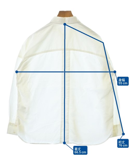 BARNYARDSTORM（バーンヤードストーム）カジュアルシャツ 白 サイズ:1(M位) レディース/2200644072038