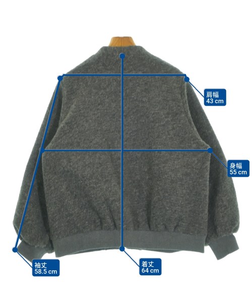 BARNYARDSTORM（バーンヤードストーム）ノーカラージャケット グレー サイズ:2(L位) レディース/2200646197036