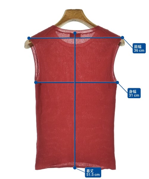 BARNYARDSTORM（バーンヤードストーム）ベスト/ノースリーブ 赤 サイズ:0(S位) レディース/2200662694076