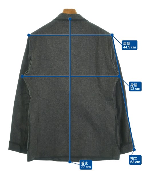Camoshita（カモシタ）テーラードジャケット グレー サイズ:50(XL位) メンズ/2200642210340