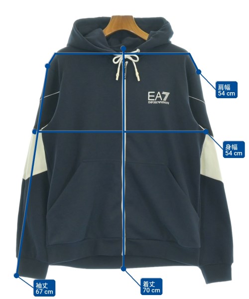 EA7（イーエーセブン）パーカー 紺 サイズ:XL メンズ/2200721797052