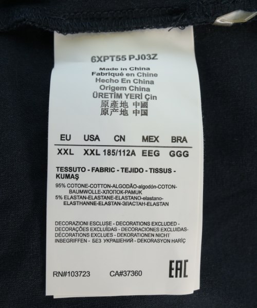 EA7（イーエーセブン）Tシャツ・カットソー 紺 サイズ:XXL メンズ/2200721246147
