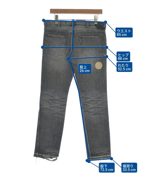 NUMBER NINE（ナンバーナイン）デニムパンツ グレー サイズ:3(M位) メンズ/2200636778016