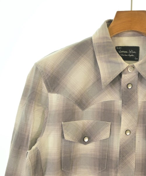 NUMBER NINE（ナンバーナイン）カジュアルシャツ グレー サイズ:2(S位) メンズ/2200625111015