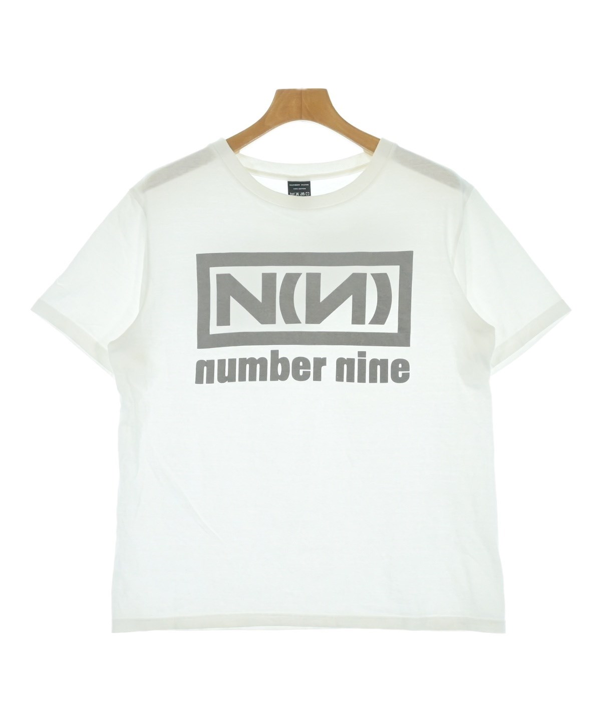 【NEW限定品】 NUMBER NINE（ナンバーナイン）Tシャツ・カットソー サイズ:3 白 ジャケット・アウター