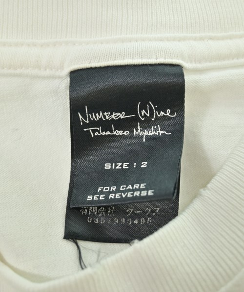 NUMBER NINE（ナンバーナイン）Tシャツ・カットソー 白 サイズ:2(S位) メンズ/2200625815012