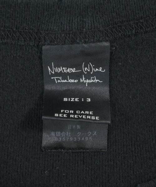 NUMBER NINE（ナンバーナイン）タンクトップ 黒 サイズ:3(M位) メンズ/2200612164581