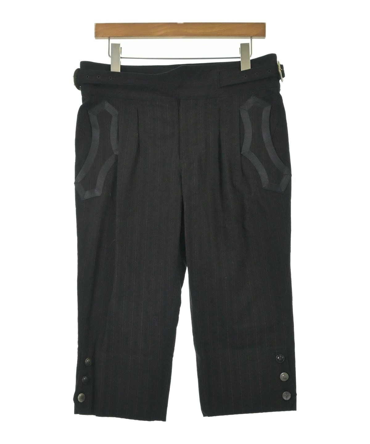 ナンバーナイン 09ss Portland期　クロップド パンツ NUMBER NINE（ナンバーナイン）クロップドパンツ 黒 サイズ:4(L位