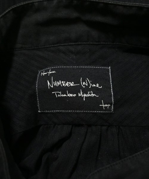 NUMBER NINE（ナンバーナイン）カジュアルシャツ 黒 サイズ:2(S位) メンズ/2200653093079