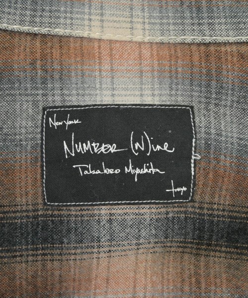 NUMBER NINE（ナンバーナイン）カジュアルシャツ 茶 サイズ:3(M位) メンズ/2200645828092