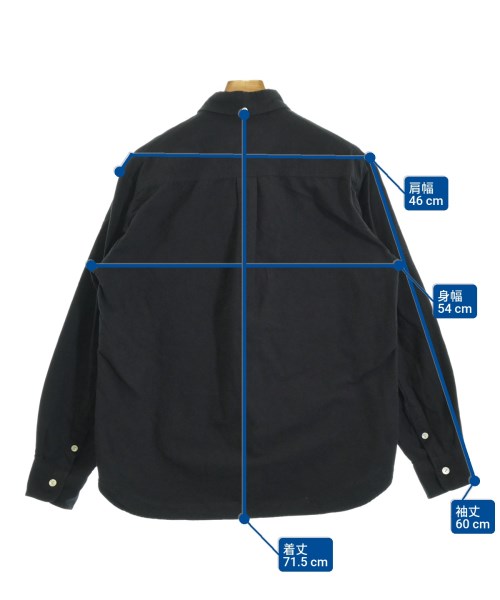 NUMBER NINE（ナンバーナイン）カジュアルシャツ 黒 サイズ:4(L位) メンズ/2200649879502