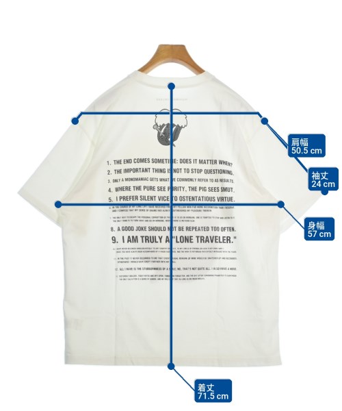 NUMBER NINE（ナンバーナイン）Tシャツ・カットソー 白 サイズ:XL メンズ/2200701766108