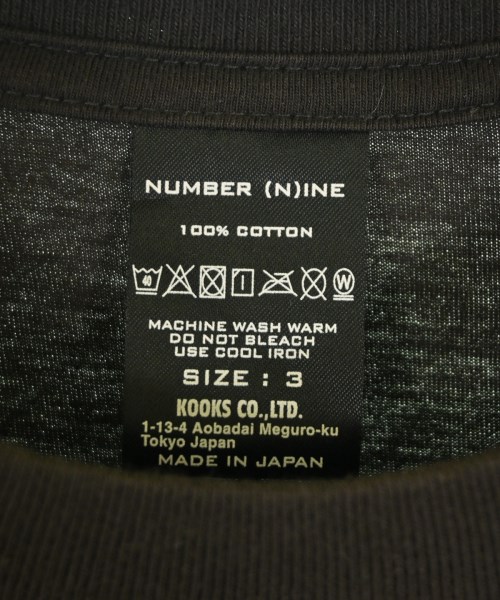 NUMBER NINE（ナンバーナイン）Tシャツ・カットソー グレー サイズ:3(M