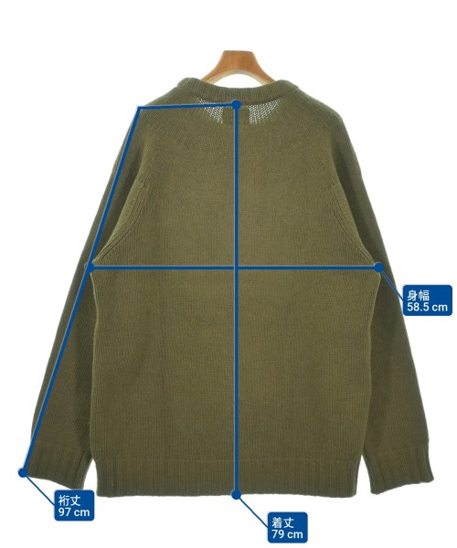 NUMBER NINE（ナンバーナイン）ニット・セーター カーキ サイズ:4(L位) メンズ/2200667913028