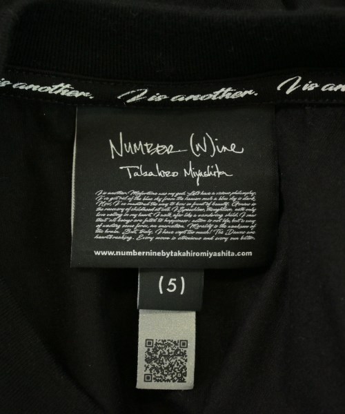 NUMBER NINE（ナンバーナイン）Tシャツ・カットソー 黒 サイズ:5(XL位) メンズ/2200729052085