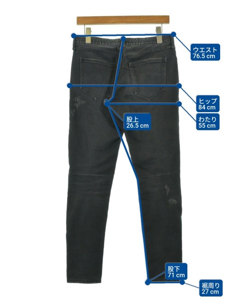 NUMBER (N)INE DENIM（ナンバーナイン　デニム）デニムパンツ 黒 サイズ:S メンズ/2200708291016