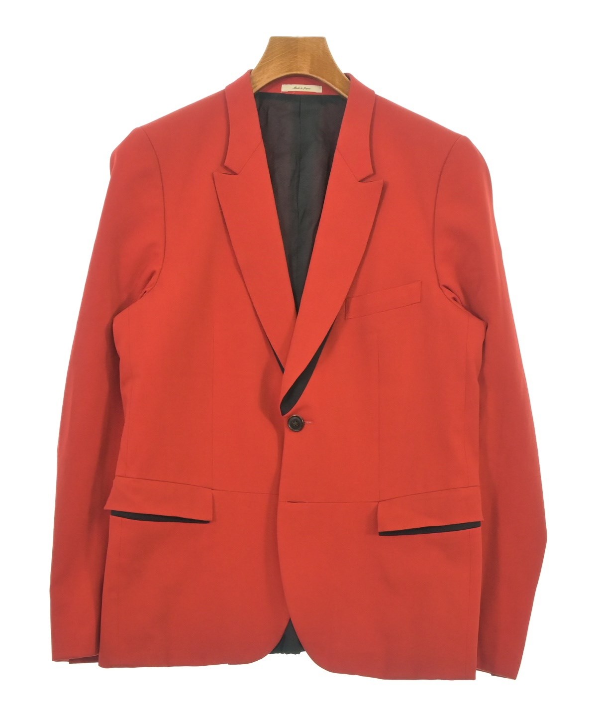 現行◆SUPER110's ポールスミス×REDA テーラード ジャケット Paul Smith（ポールスミス）テーラードジャケット 赤 サイズ:38(M位