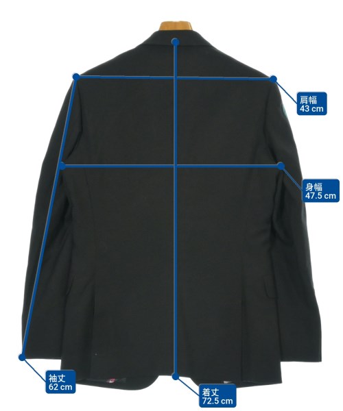 Paul Smith（ポールスミス）カジュアルジャケット 黒 サイズ:M メンズ/2200636410060