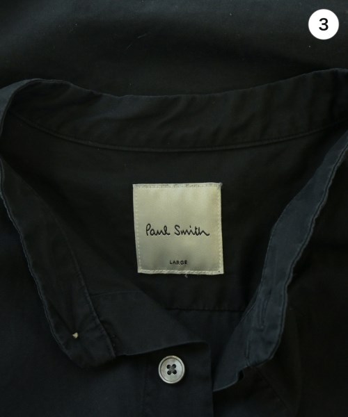 Paul Smith（ポールスミス）カジュアルシャツ 黒 サイズ:L メンズ/2200629619029