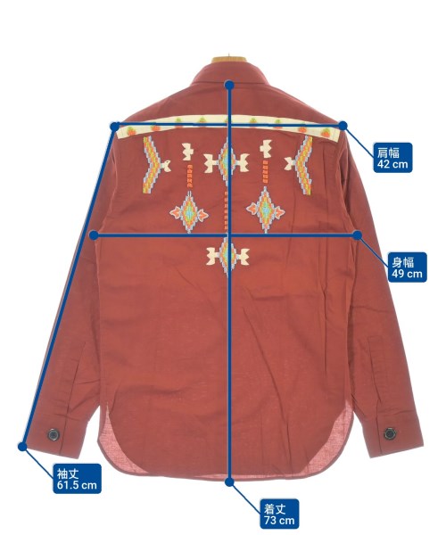 Paul Smith（ポールスミス）カジュアルシャツ 赤 サイズ:M メンズ/2200646201054