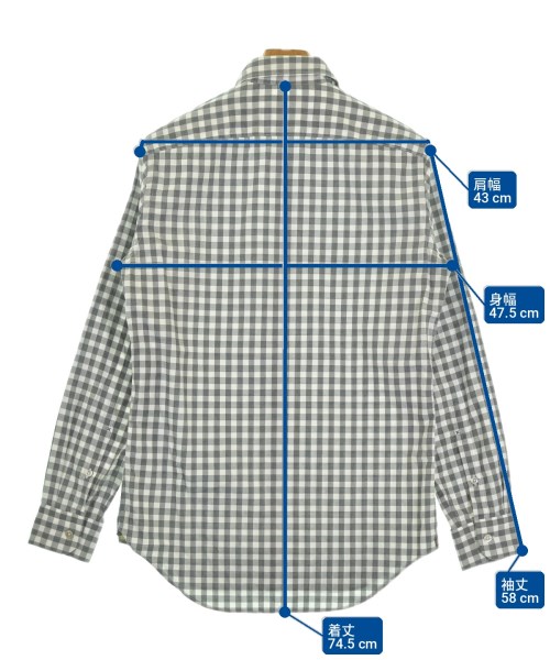 Paul Smith（ポールスミス）カジュアルシャツ グレー サイズ:S メンズ/2200733895104