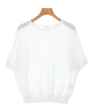 MACKINTOSH PHILOSOPHY(マッキントッシュフィロソフィー) 半袖セーター サイズ38 L レディース美品  - グリーン×白 ハイネック MACKINTOSH PHILOSOPHY（マッキントッシュフィロソフィー） 半袖ニット