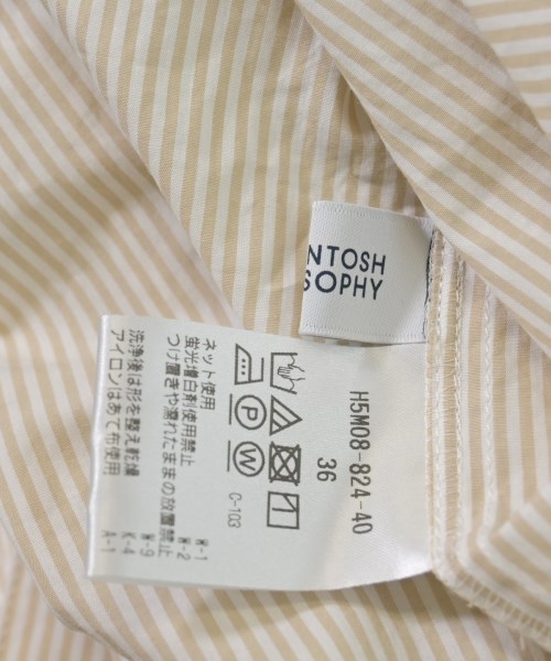 MACKINTOSH PHILOSOPHY（マッキントッシュフィロソフィー）ブラウス ベージュ サイズ:36(S位) レディース/2200640236021