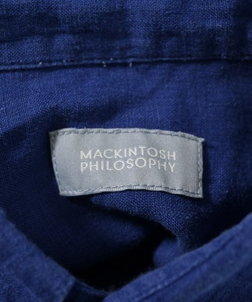 MACKINTOSH PHILOSOPHY（マッキントッシュフィロソフィー）カジュアルシャツ 青 サイズ:6(XXL位) レディース/2200641009013
