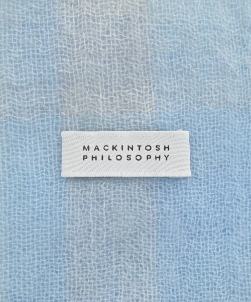 MACKINTOSH PHILOSOPHY（マッキントッシュフィロソフィー）マフラー 青 サイズ:- レディース/2200612982239