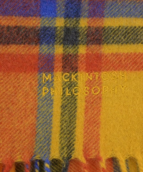 MACKINTOSH PHILOSOPHY（マッキントッシュフィロソフィー）マフラー 黄 サイズ:- レディース/2200618028016