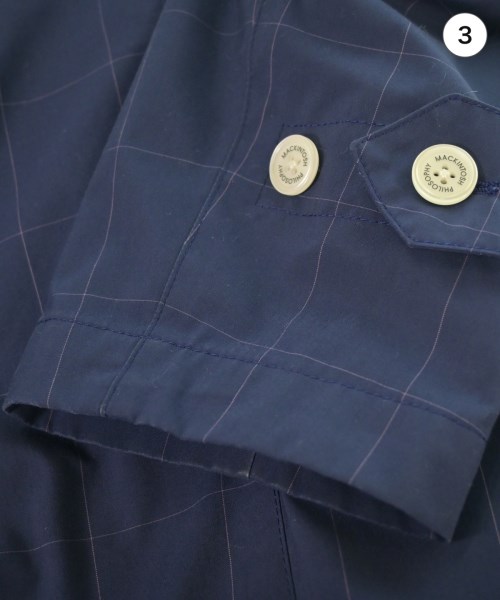 MACKINTOSH PHILOSOPHY（マッキントッシュフィロソフィー）ステンカラーコート 青 サイズ:38(M位) メンズ/2200629304017