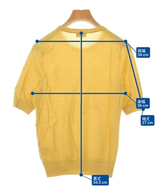 MACKINTOSH PHILOSOPHY（マッキントッシュフィロソフィー）ニット・セーター 黄 サイズ:38(M位) レディース/2200631449065