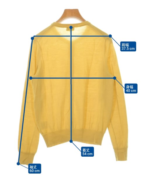 MACKINTOSH PHILOSOPHY（マッキントッシュフィロソフィー）カーディガン 黄 サイズ:38(M位) レディース/2200631449072