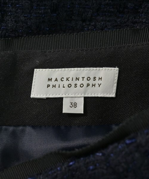 MACKINTOSH PHILOSOPHY（マッキントッシュフィロソフィー）ひざ丈スカート 紺 サイズ:38(M位) レディース/2200628900012