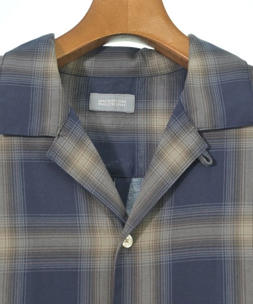MACKINTOSH PHILOSOPHY（マッキントッシュフィロソフィー）カジュアルシャツ 紺 サイズ:6(XL位) メンズ/2200632779055
