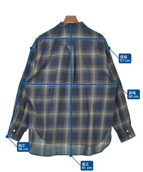 MACKINTOSH PHILOSOPHY（マッキントッシュフィロソフィー）カジュアルシャツ 紺 サイズ:6(XL位) メンズ/2200632779055