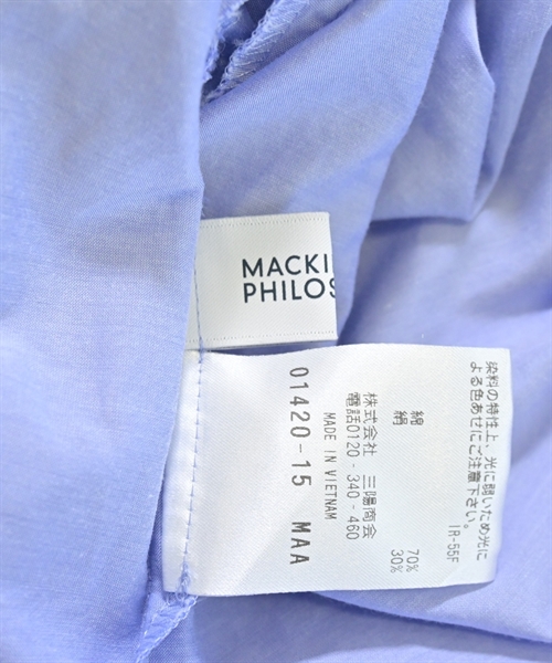 MACKINTOSH PHILOSOPHY（マッキントッシュフィロソフィー）カジュアルシャツ 青 サイズ:34(XS位) レディース/2200608849034