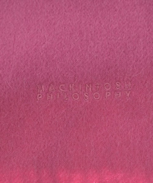MACKINTOSH PHILOSOPHY（マッキントッシュフィロソフィー）マフラー ピンク サイズ:- レディース/2200612733732