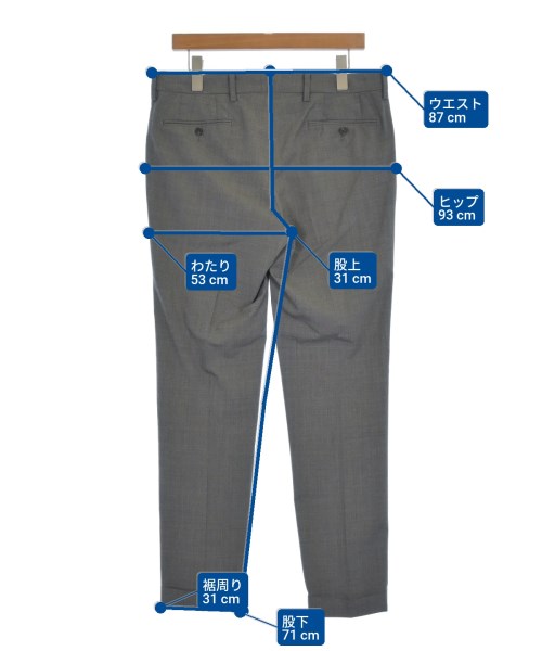 MACKINTOSH PHILOSOPHY（マッキントッシュフィロソフィー）スラックス グレー サイズ:40(L位) メンズ/2200571895069