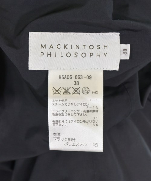 MACKINTOSH PHILOSOPHY（マッキントッシュフィロソフィー）ダウンコート 紺 サイズ:38(M位) レディース/2200673292018