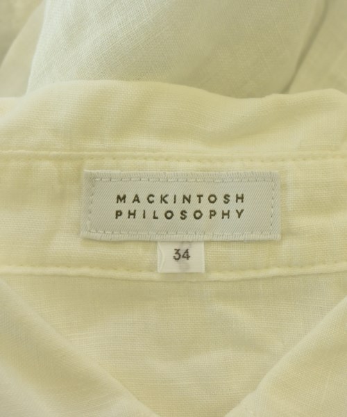 MACKINTOSH PHILOSOPHY（マッキントッシュフィロソフィー）カジュアルシャツ 白 サイズ:34(XS位) レディース/2200699556026