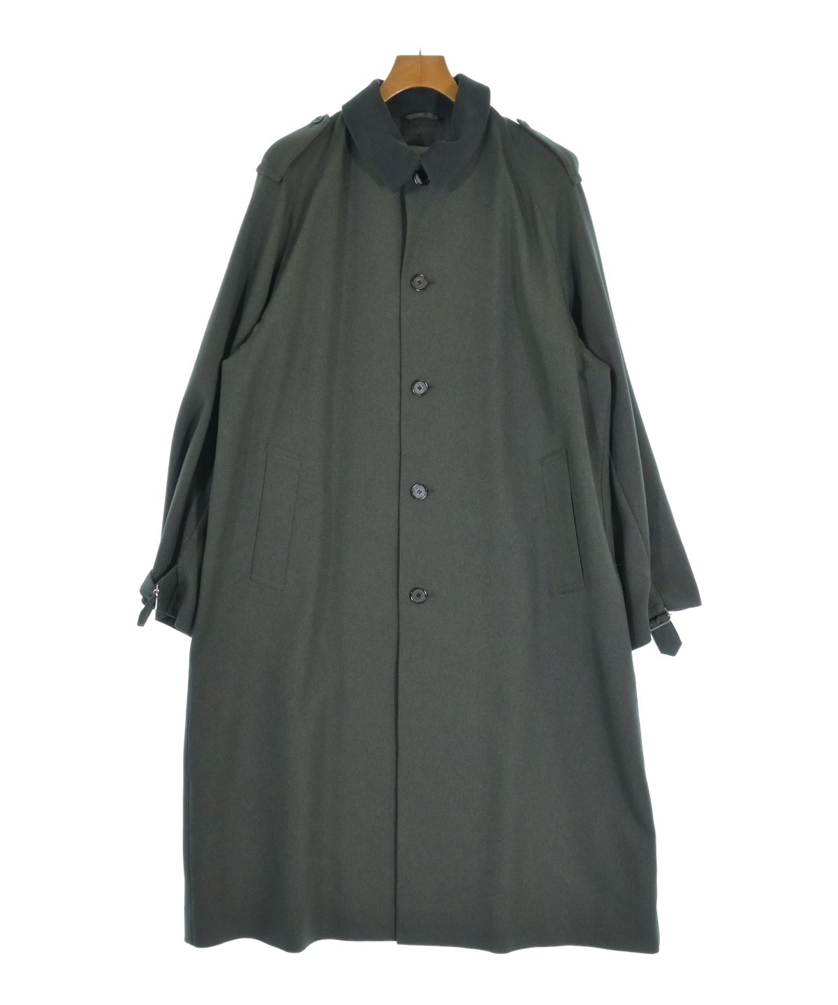 美品【マッキントッシュフィロソフィー】グレー ウール ステンカラーコート 36 MACKINTOSH PHILOSOPHY（マッキントッシュフィロソフィー） ステン