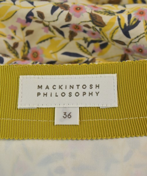 MACKINTOSH PHILOSOPHY（マッキントッシュフィロソフィー）ロング・マキシ丈スカート 黄 サイズ:36(S位) レディース/2200643290037